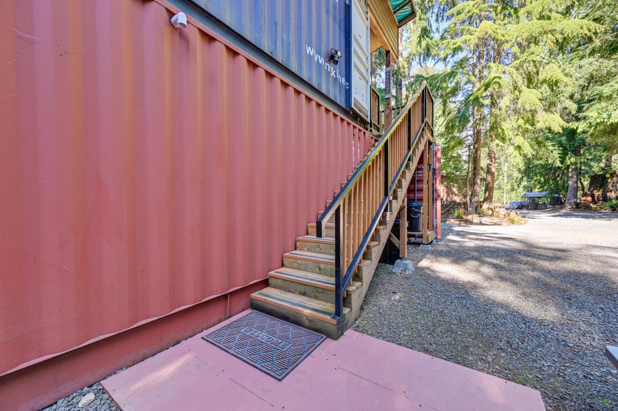 Unique Container Studio With Deck And Fire Pit! Buckley Экстерьер фото