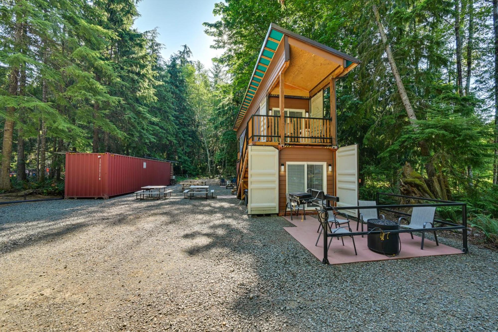 Unique Container Studio With Deck And Fire Pit! Buckley Экстерьер фото