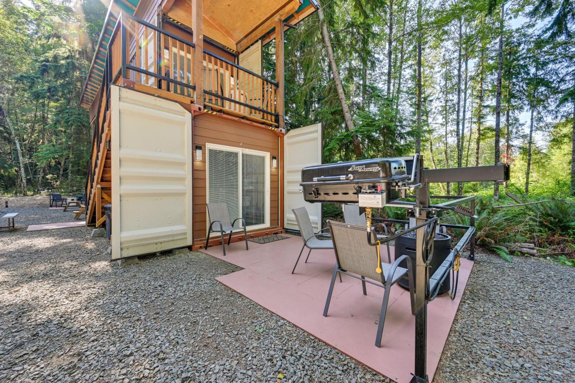 Unique Container Studio With Deck And Fire Pit! Buckley Экстерьер фото