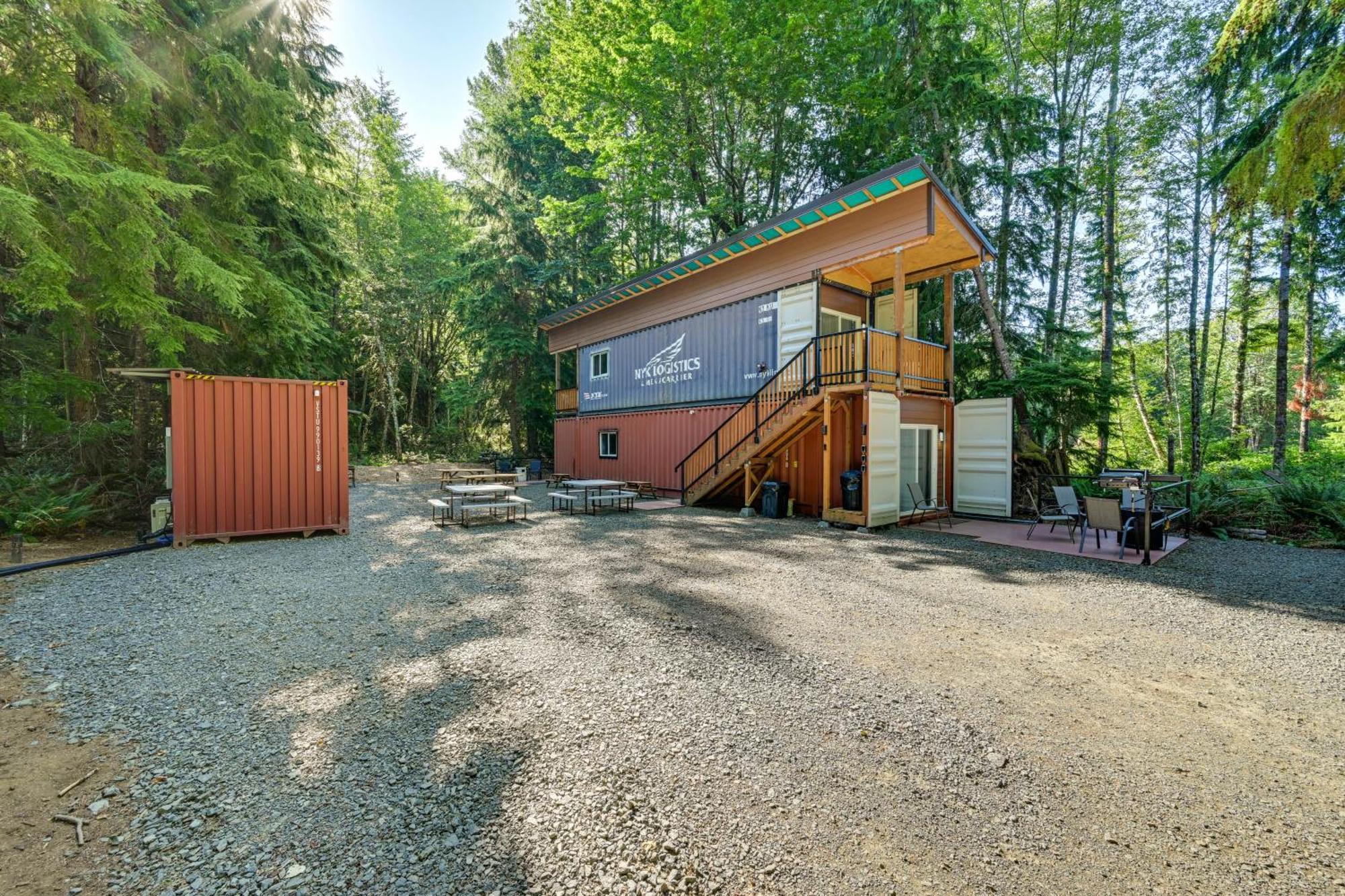 Unique Container Studio With Deck And Fire Pit! Buckley Экстерьер фото
